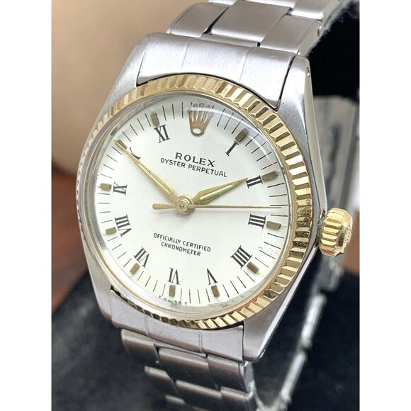 Rolex Speedking Oyster Perpetual 6430 Watch Swiss Wind Steel 14k Bezel 30mm - Picture 1 of 14